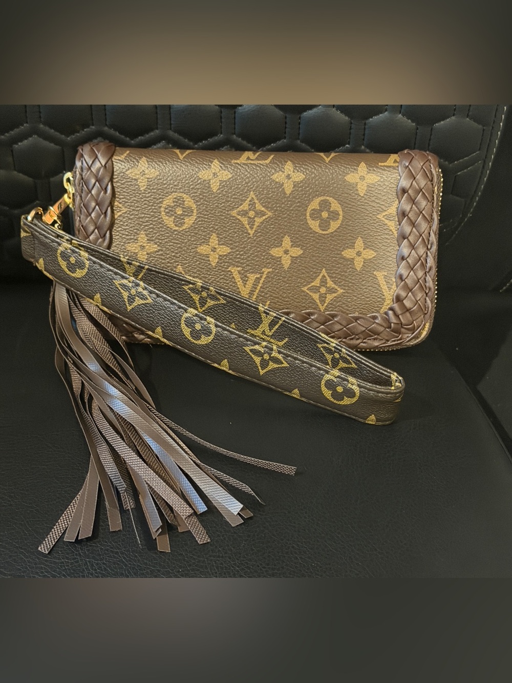 Custom Wristlet Clutch with Tassel Fringe